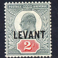 British Levant 1905-12 LEVANT opt on KE7 2d grey-green & carmine mounted mint SG L4a