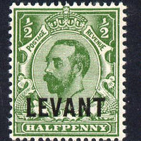 British Levant 1911-13 LEVANT opt on KG5 1/2d green mounted mint SG L12