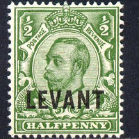 British Levant 1911-13 LEVANT opt on KG5 1/2d green mounted mint SG L14