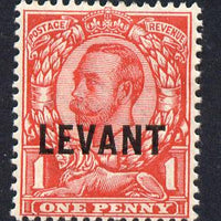 British Levant 1911-13 LEVANT opt on KG5 1d scarlet mounted mint SG L15