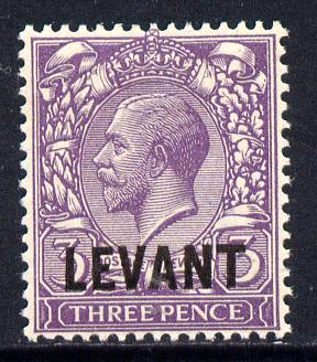 British Levant 1921 LEVANT opt on KG5 3d bluish-violet mounted mint SG L19