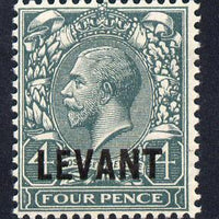 British Levant 1921 LEVANT opt on KG5 4d grey-green mounted mint SG L20