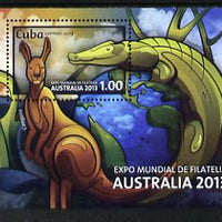 Cuba 2013 Australia Expo imperf m/sheetunmounted mint