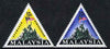 Malaysia 1966 National Monument triangular set of 2, SG 31-32 unmounted mint