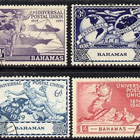 Bahamas 1949 KG6 75th Anniversary of Universal Postal Union set of 4 cds used, SG 196-9