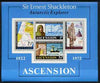 Ascension 1972 50th Anniversary of Shackleton's Death m/sheet unmounted mint, SG MS 163