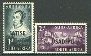 South Africa 1952 Tercentenary International Stamp Exhibition set of 2 unmounted mint, SG 141-42*