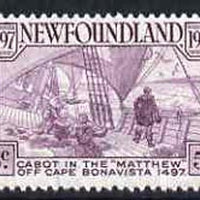 Newfoundland 1947 Anniversary of Cabot's Discovery unmounted mint, SG 294*