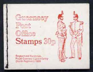 Guernsey 1971 30p Booklet (Royal Guernsey Light Infantry) complete and pristine, SG B9