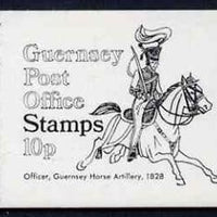 Guernsey 1971 10p Booklet (Royal Guernsey Horse Artillery) complete and pristine, SG B7