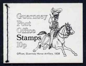 Guernsey 1971 10p Booklet (Royal Guernsey Horse Artillery) complete and pristine, SG B7