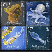 South Georgia & the South Sandwich Islands 2010 Cephalopods perf set of 4 unmounted mint SG 487-90