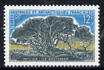 French Southern & Antarctic Territories 1962-72 Phylica Tree 12f unmounted mint SG 29