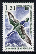 French Southern & Antarctic Territories 1976 Kerguelen Cormorants 1f20 unmounted mint SG 102