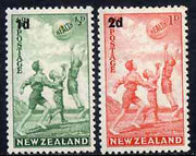 New Zealand 1939 Health - Children Playing with Beach Ball set of 2 unmounted mint SG 611-12*