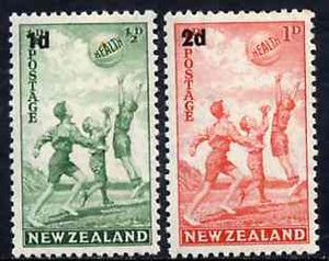 New Zealand 1939 Health - Children Playing with Beach Ball set of 2 unmounted mint SG 611-12*