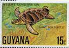 Guyana 1978 Sea Turtle 15c unmounted mint from Wildlife Conservation set, SG 686*