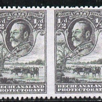 Bechuanaland 1932 KG5 Cattle 1/2d green horizontal pair imperf between,,'Maryland' perf forgery 'unused', as SG 99a - the word Forgery is either handstamped or printed on the back and comes on a presentation card with descriptive notes