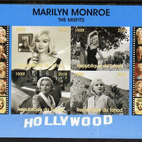 Chad 2015 Marilyn Monroe - The Misfits imperf sheetlet containing 4 values unmounted mint. Note this item is privately produced and is offered purely on its thematic appeal. .