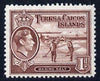 Turks & Caicos Islands 1938 KG6 Raking Salt 1d red-brown unmounted mint, SG 196*