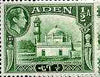 Aden 1939-48 KG6 Aidrus Mosque 1/2a yellowish-green unmounted mint SG 16*