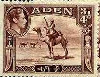 Aden 1939-48 KG6 Camel Corps 3/4a red-brown unmounted mint SG 17*