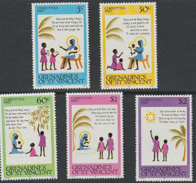 St Vincent - Grenadines 1980 Christmas set of 5 unmounted mint, SG 179-83