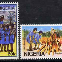 Nigeria 1989 70th Anniversary of Nigerian Girl Guides set of 2 unmounted mint, SG 580-81*