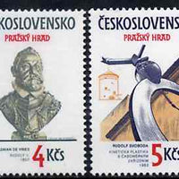 Czechoslovakia 1983 Prague Castle (19th series) set of 2 unmounted mint, SG 2685-86, Mi 2721-22