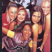 Abkhazia 1997 Spice Girls perf souvenir sheet (2000 value)