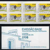 Portugal 1988 Architecture 270E booklet complete and pristine, SG SB46