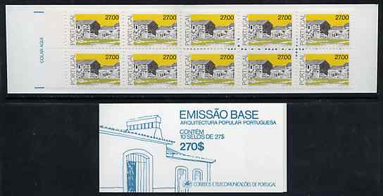 Portugal 1988 Architecture 270E booklet complete and pristine, SG SB46