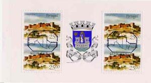 Portugal 1987 Silves Castle 100E booklet complete with first day commemorative cancel, SG SB34