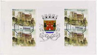 Portugal 1987 Leiria Castle 100E booklet complete with first day commemorative cancel, SG SB37