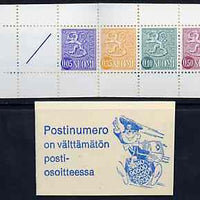 Booklet - Finland 1974 Lion (National Arms) 1m booklet (blue & white cover) complete and pristine, SG SB11m