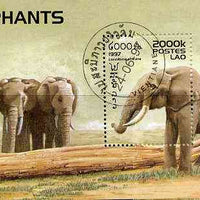 Laos 1997 Elephants m/sheet cto used, SG MS 1576