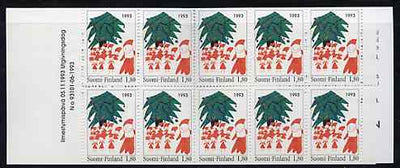 Booklet - Finland 1993 Christmas 18m booklet complete and pristine, SG SB41