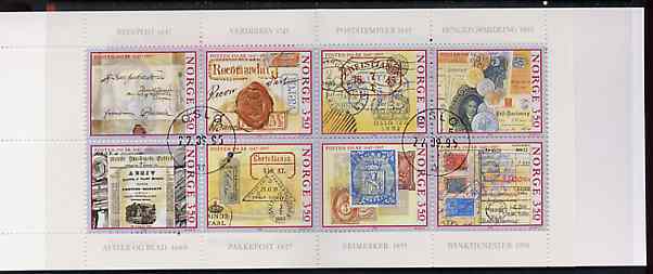 Norway 1995 Norwegian Postal Service 28k booklet complete fine cds used, SG SB96