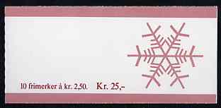 Norway 1986 Christmas 25k booklet complete and pristine, SG SB76