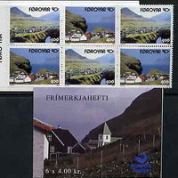 Booklet - Faroe Islands 1993 Postal Co-operation 24k booklet complete and fine SG SB7