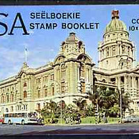 Booklet - South Africa 1987-88 National Flood Relief Fund #1 (City Hall) 2r60 booklet complete and pristine, SG SB20