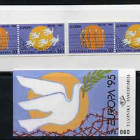 Booklet - Greece 1995 Europa (Peace & Freedom) 860Dr booklet complete and very fine