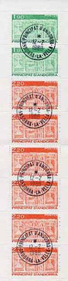 Booklet - Andorra - French 1987 Early Coat of Arms 17f booklet complete with fine cds cancels, SG SB1