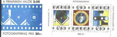 Sweden 1990 Photography 20k booklet complete and very fine, SG SB431