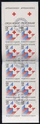 France 1988 Red Cross (Cross) 28f Booklet complete with first day cancels SG XSB38