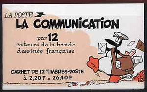 France 1988 Communications (Comic Characters) 26f40 Booklet complete with first day cancels SG CSB10