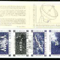 Sweden 1987 Nobel Prize Winners for Physics 14k50 booklet complete with first day cancels, SG SB404