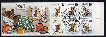 Booklet - Latvia 1994 Margarita Staraste (Children's Writer) 50s booklet complete with first day cancels