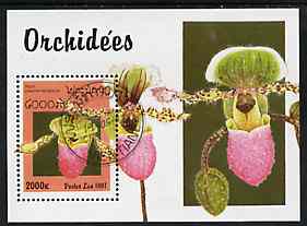 Laos 1997 Orchids perf m/sheet cto used, SG MS 1569