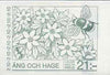 Sweden 1987 Threatened Species of Meadows 21k booklet complete and very fine, SG SB396